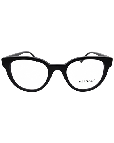 Versace Unisex Ve3317 49mm Optical Frames In Black