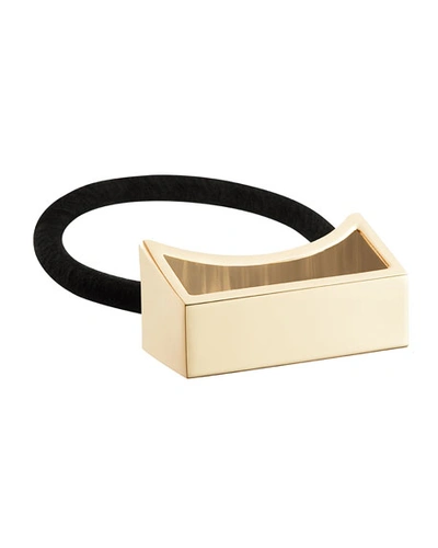 Oribe Geometric Gold Plated Metal Ponytail Holder