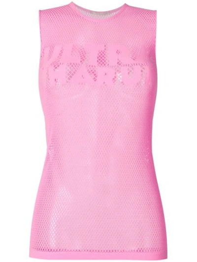 Marco De Vincenzo Ultrapharum Net Vest In Pink