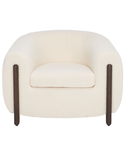 Safavieh Couture Westley Barrel Back Accent Chair In White