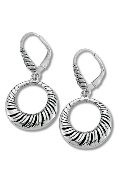 Samuel B. Silver Open Circle Earrings