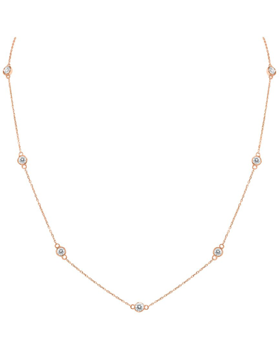 Diamond Select Cuts 14k Rose Gold 1.50 Ct. Tw. Diamond Necklace