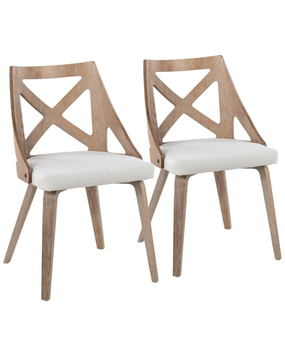 Lumisource Set Of 2 Charlotte Chairs In White