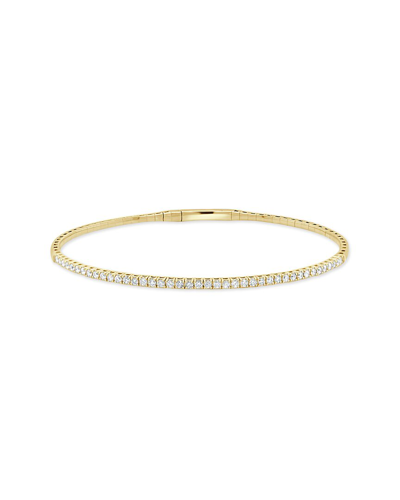 Sabrina Designs 14k 0.96 Ct. Tw. Diamond Flexible Bangle Bracelet