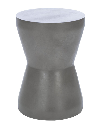Safavieh Torre Indoor/outdoor Modern Concrete 17.3-inch H Accent Table In Grey