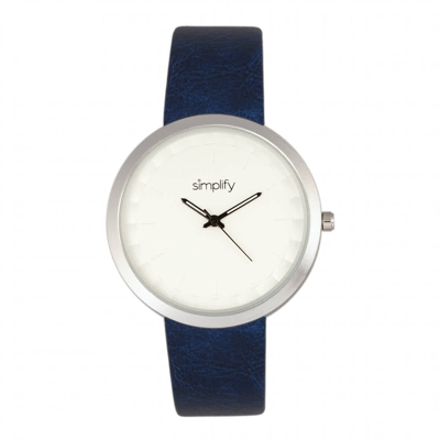 Simplify Unisex The 6000 Watch In Black / Blue / Silver