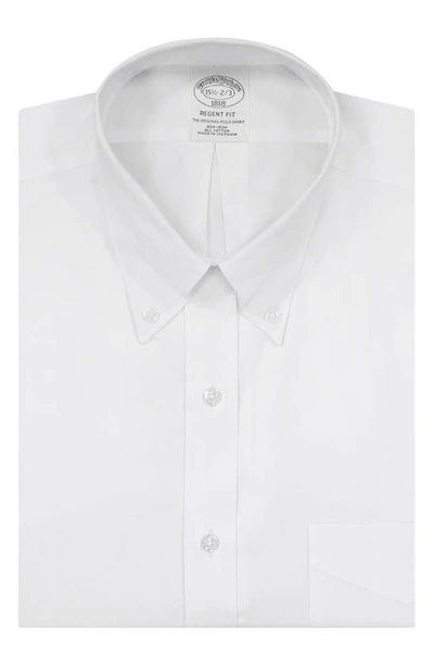 regent fitted dress shirt Cream Cotton Oxford Dress Shirt 18.5 US (47 EU) main image 0