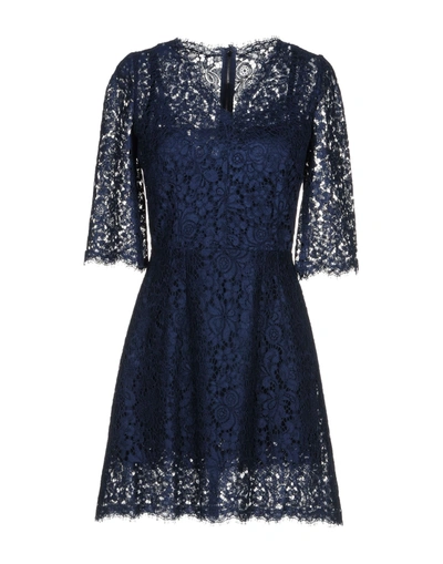 Dolce & Gabbana Short Dresses In Blue
