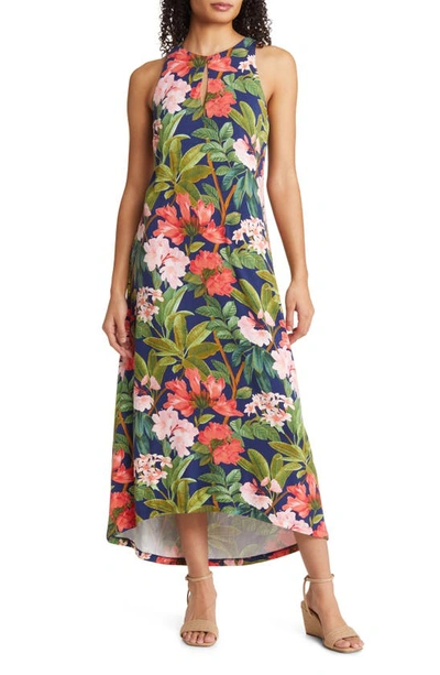 Tommy Bahama Jasmina Faraway Blooms Maxi Dress In Blue