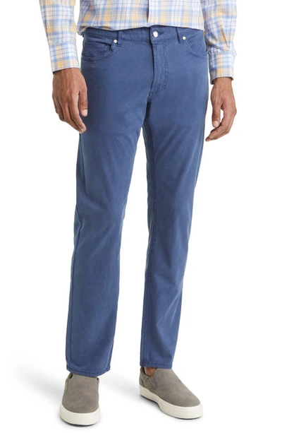 Peter Millar Crown Crafted Wayfare Five Pocket Pants In Riviera Blue