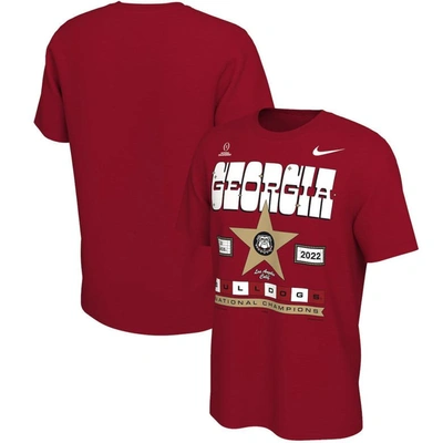 Nike Red Georgia Bulldogs College Football Playoff 2022 National Champions Celebration T-shirt
