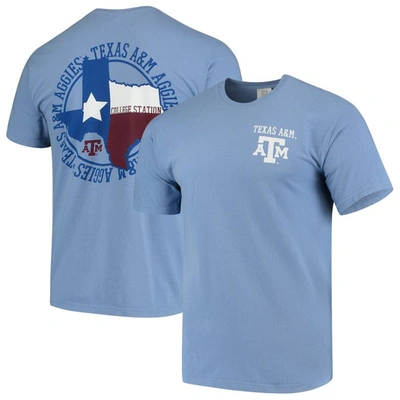 Image One Blue Texas A&m Aggies Flag Local Comfort Color T-shirt