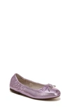 Sam Edelman Kids' Felicia Ballet Flat In Lilac Quartz