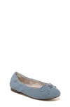 Sam Edelman Kids' Felicia Ballet Flat In Montrose Blue