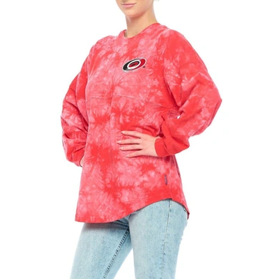 Fanatics Branded Red Carolina Hurricanes Crystal-dye Long Sleeve T-shirt