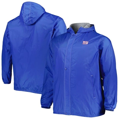 Dunbrooke Royal New York Giants Big & Tall Legacy Stadium Full-zip Jacket