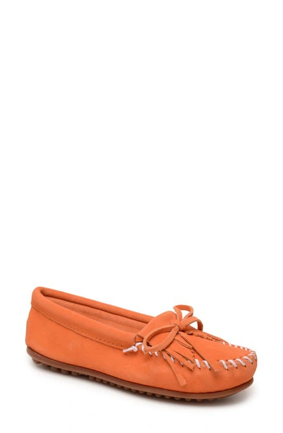 Minnetonka Kilty Driving Loafer In Orange