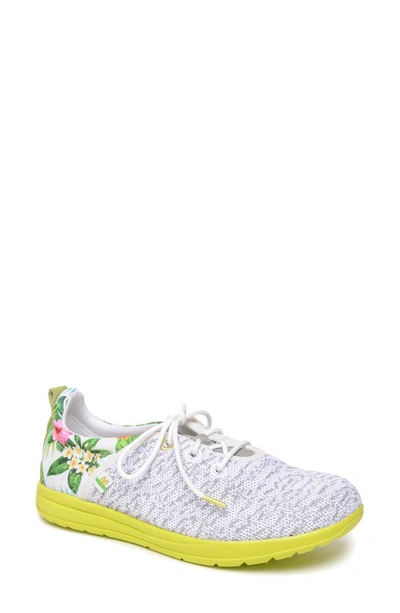 Minnetonka Eco Anew Knit Sneaker In White Multi