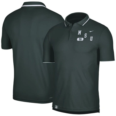 Nike Green Michigan State Spartans Wordmark Performance Polo