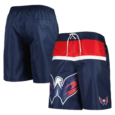 Starter Navy Washington Capitals Sea Wind Swim Trunks