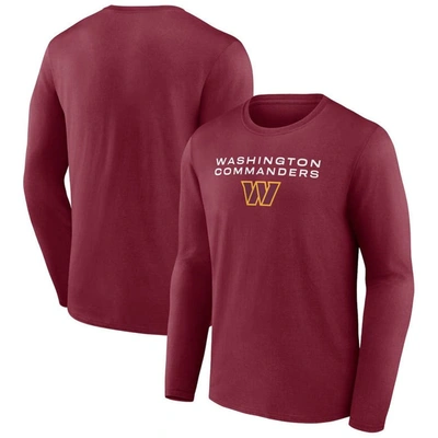Fanatics Branded Burgundy Washington Commanders Advance To Victory Long Sleeve T-shirt