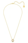 Swarovski Bella Crystal Pendant Necklace In Gold Tone