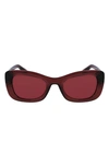 Victoria Beckham 50mm Butterfly Sunglasses In Purple