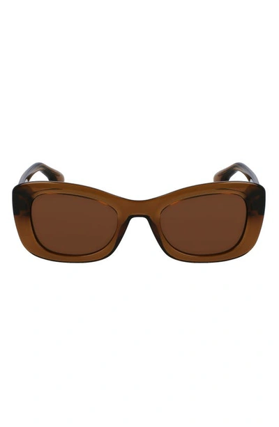 Victoria Beckham 50mm Butterfly Sunglasses In Caramel