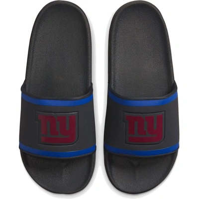 Nike New York Giants Off-court Wordmark Slide Sandals In Grey
