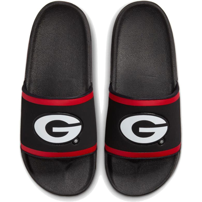 Nike Georgia Bulldogs Off-court Wordmark Slide Sandals In Black