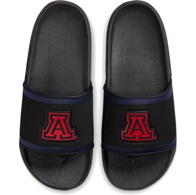 Nike Arizona Wildcats Off-court Wordmark Slide Sandals In Black