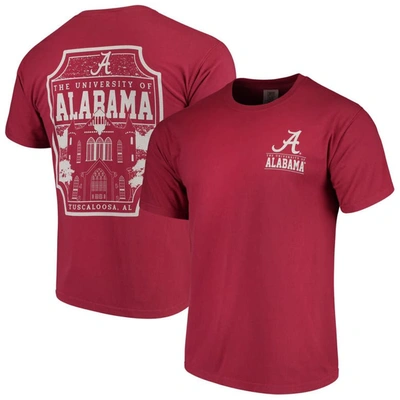 Image One Crimson Alabama Crimson Tide Comfort Colors Campus Icon T-shirt