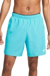Nike Dri-fit Challenger Athletic Shorts In Blue/ Black/ Reflective Silv