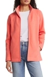 Tommy Bahama New Aruba Zip Front Stretch Cotton Jacket In Dubarry Coral
