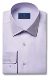 David Donahue Regular Fit Oxford Cotton Dress Shirt In Lilac