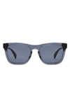 Rag & Bone 54mm Rectangular Sunglasses In Dark Grey/ Grey