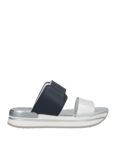 Hogan Sandals In Silver