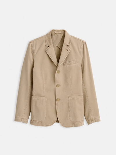 Alex Mill Mill Blazer In Vintage Wash Chino In Faded Khaki