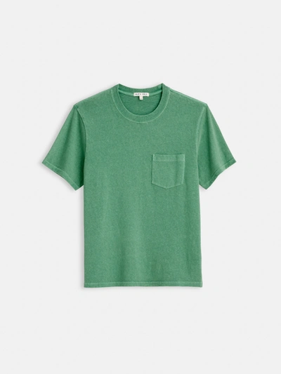 Alex Mill Vintage Wash Pocket Tee In Pine Green