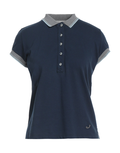 Jacob Cohёn Polo Shirts In Navy Blue