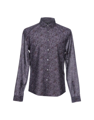 John Varvatos Patterned Shirt In Mauve