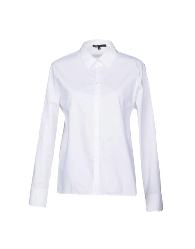 Maje Solid Color Shirts & Blouses In White