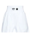 Chiara Ferragni White Cotton Shorts