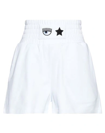 Chiara Ferragni White Cotton Shorts