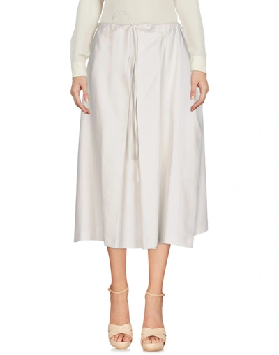 Jil Sander 3/4 Length Skirts In Light Grey