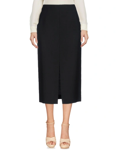 Jil Sander Midi Skirts In Black