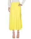 Cedric Charlier Long Skirts In Yellow