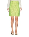 Boutique Moschino Mini Skirts In Acid Green