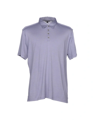 John Varvatos Polo Shirt In Purple
