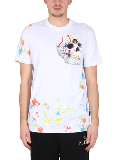 Philipp Plein Crewneck T-shirt In White